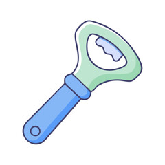 bottle opener vector icon, bottle opener vector illustration - simple illustration of bottle opener, perfect for logos,and bottle opener -themed designs.