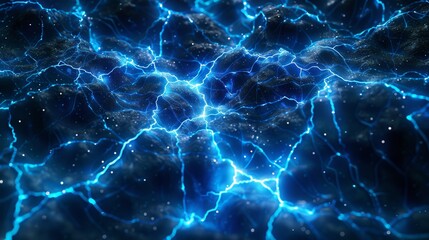 Abstract Blue Energy Texture Wallpaper
