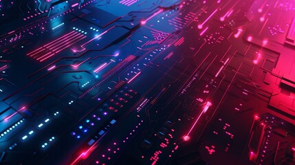 Abstract Circuit Board Wallpaper