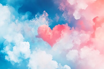 Fototapeta premium heart shaped cloud