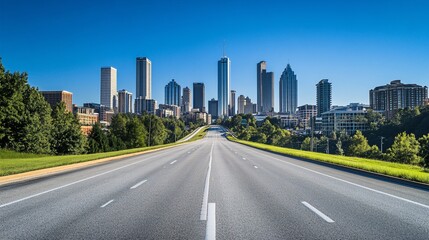 Obraz premium road to the city