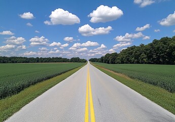 road in the countryside