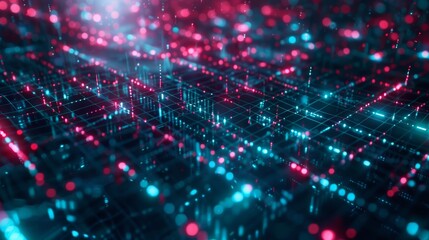 Obraz premium Abstract Digital Network Wallpaper