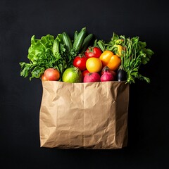 bag with vegetables