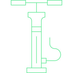 Hand Air Pump icon single vector illustration