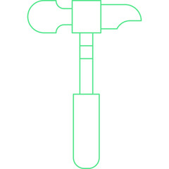 Hammer icon single vector illustration