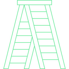 Stepladder icon single vector illustration