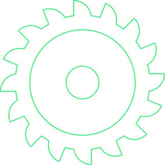 Circular Saw icon single vector illustration