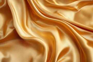 Fototapeta premium Luxurious Gold Satin Fabric Texture Close-up