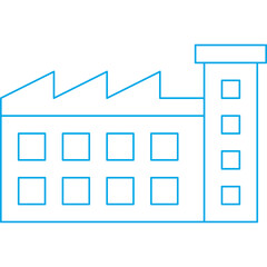 Industrial Buildings icon single vector illustration