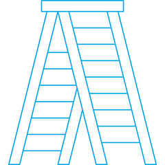 Stepladder icon single vector illustration