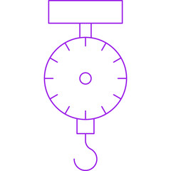 Steelyard Balance icon single vector illustration