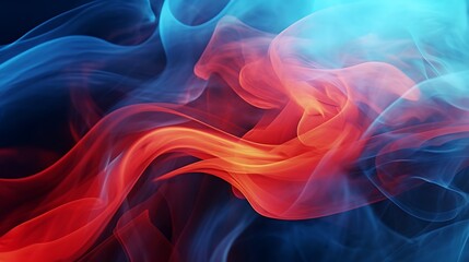 Fototapeta premium Abstract smoke design in dynamic, flowing forms.