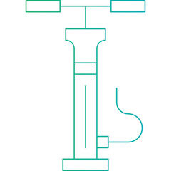 Hand Air Pump icon single vector illustration