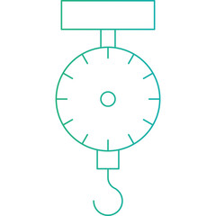 Steelyard Balance icon single vector illustration