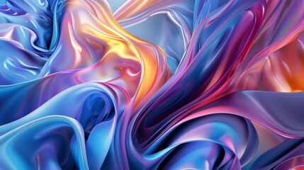 Obraz premium Abstract Swirling Fluid Colors Wallpaper