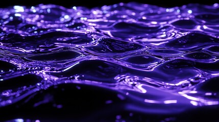 **Ripple-like waves of luminescent indigo and silvery lavender