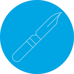 Construction Knife icon single vector illustration