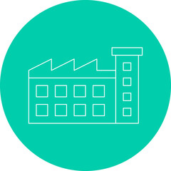 Industrial Buildings icon single vector illustration