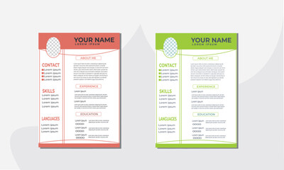 professional and creative cv design