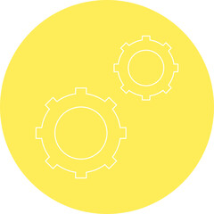 Gear Wheel Drawing icon single vector illustration