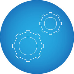 Gear Wheel Drawing icon single vector illustration