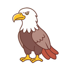 bald eagle vector icon, bald eagle vector illustration - simple illustration of bald eagle, perfect for logos,and bald eagle -themed designs.