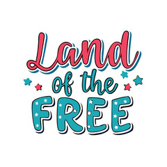  land of the free text vector icon, land of the free text vector illustration - simple illustration of land of the free text, perfect for logos,and land of the free text -themed designs.