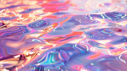 Obraz premium Iridescent Liquid Abstract Wallpaper