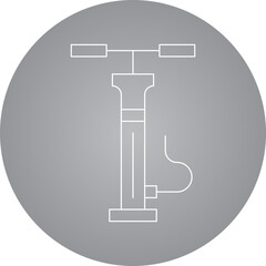 Hand Air Pump icon single vector illustration