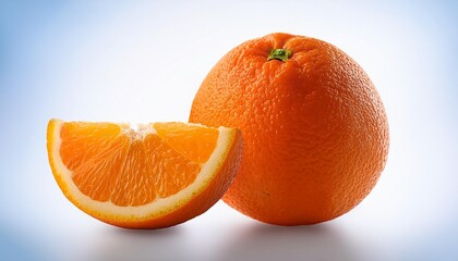 orange on white background