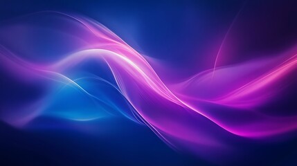 Abstract Purple and Blue Wave Light Design