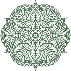 Beautiful flower art and mandala vector design