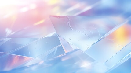 Frosted glass texture with blurred edges and light refractions.