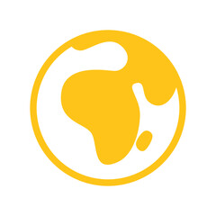 yellow earth icon