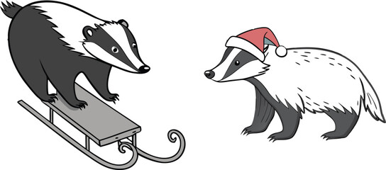 Badger bundle design art and illustrator eps © md