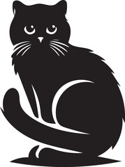 black cat cartoon