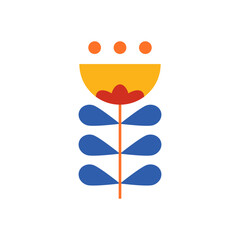 geometric flower illustration