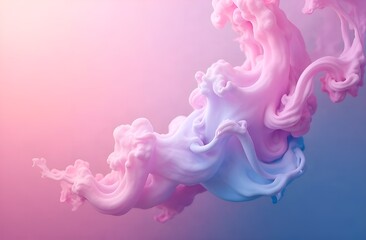 Fototapeta premium Abstract smoke background pastel blue and pink colors.