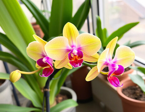Graceful blooms resembling flying moths