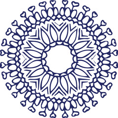 Beautiful flower art and mandala vector design