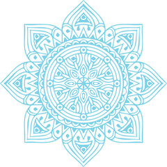 Beautiful flower art and mandala vector design