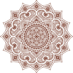 Beautiful flower art and mandala vector design