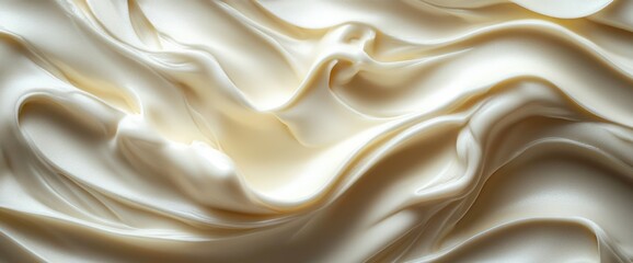Fototapeta premium Creamy, smooth, swirled texture background.
