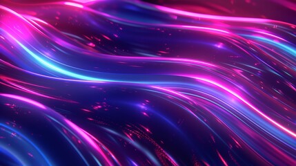 Obraz premium Abstract Neon Wave Wallpaper