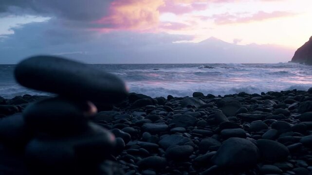 Scenic coastal trail along La Gomera's rugged northern coastline near Agulo, showcasing the island's wild beauty.
