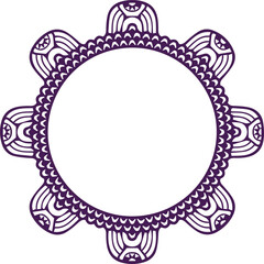 Beautiful flower art and mandala vector design