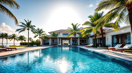 Luxury Beachfront Villa with Infinity Pool: Tropical Paradise Getaway