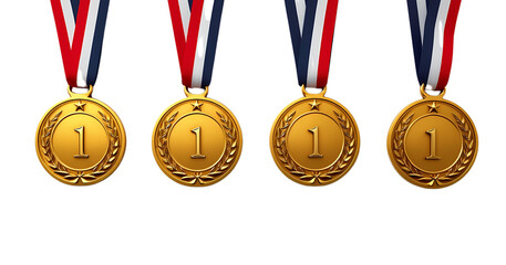 gold silver and medals