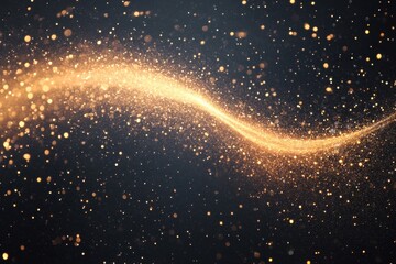 Naklejka premium A captivating shooting star illuminating the night sky with a bright trail against a pristine background for dreamy nightscape photography and celestial-themed artwork